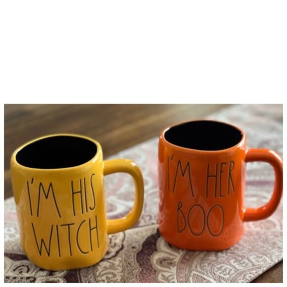 Other - Rae Dunn I’M HER BOO and I’M HIS WITCH Mug Set